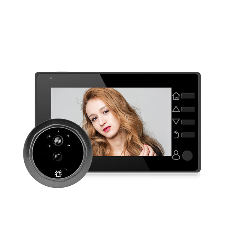 

Door Bell Deurbel Met Camera Video Peephole Door Eye 4.3 Inch Tft Lcd Ir Night-Vision 3 Modes Video Recording Photos Taking