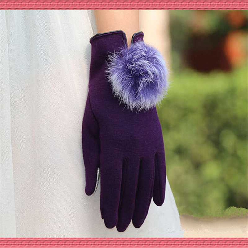 Women Ladies Winter Warm Solid Color Plush Ball Decoration Gloves Durable Touch Screen Ski Mittens 3114
Women Ladies Winter Warm Solid Color Plush Ball Decoration Gloves Durable Touch Screen Ski Mittens 3114