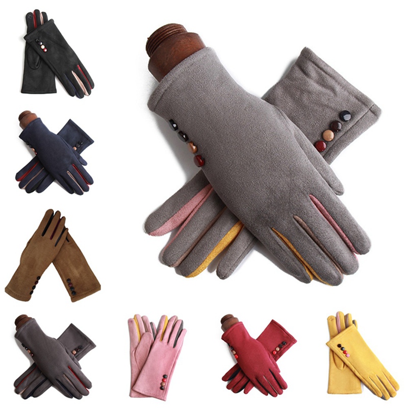 New Winter Female Warm Cashmere Mittens Double Thick Plush Wrist Women Touch Screen Driving Gloves
New Winter Female Warm Cashmere Mittens Double Thick Plush Wrist Women Touch Screen Driving Gloves
