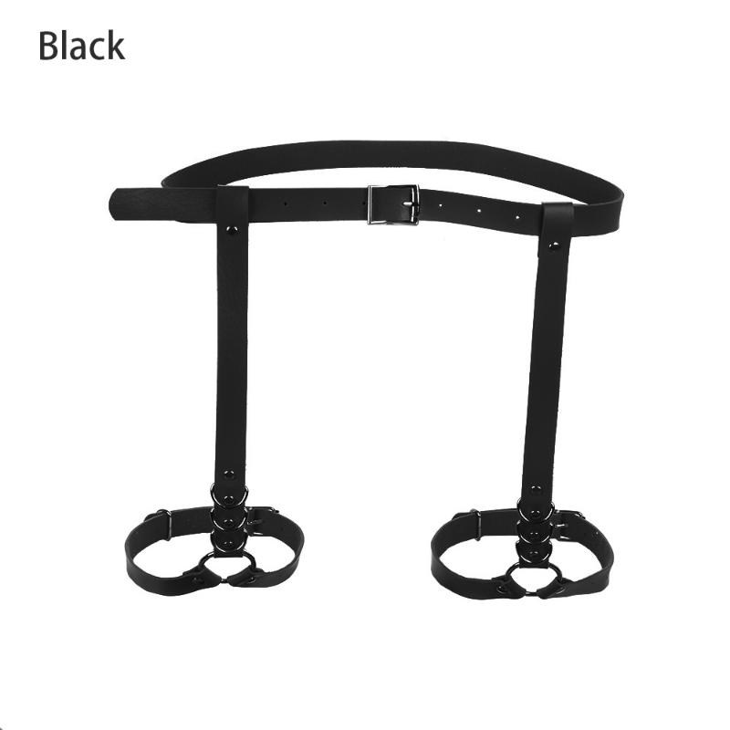 Sexy Women PU Leather Waist Leg Thigh Suspenders Garter Belt Strap Body Leg Ring Belt Gothic Strap Waist Thigh Suspenders