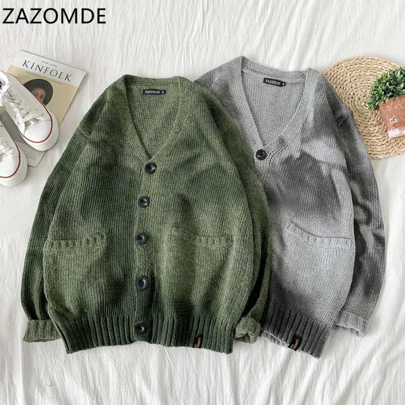 ZAZOMDE New Fashion Brand Sweater Men Cardigan Thick Slim Fit Jumpers Knitwear Warm Winter Korean Style Casual Clothing Male, 9100green 
ZAZOMDE New Fashion Brand Sweater Men Cardigan Thick Slim Fit Jumpers Knitwear Warm Winter Korean Style Casual Clothing Male, 9100green