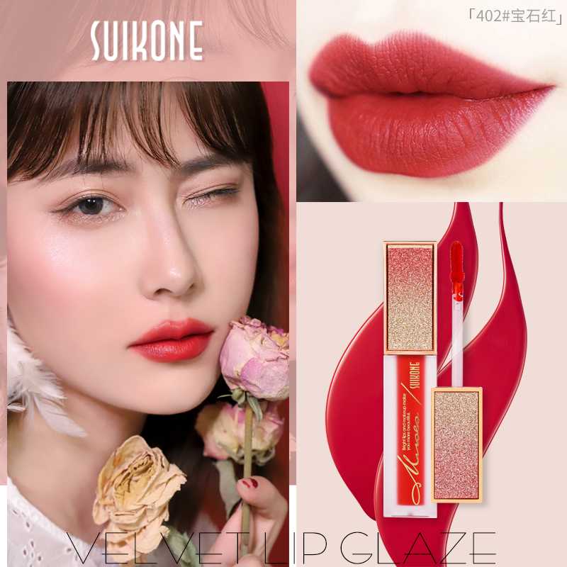 Suikone starry sky lip gloss moisture lip tint cream 6 colors pumpkin sexy red pigment waterproof velvet matte lipstick BN146, 402
Suikone starry sky lip gloss moisture lip tint cream 6 colors pumpkin sexy red pigment waterproof velvet matte lipstick BN146, 402