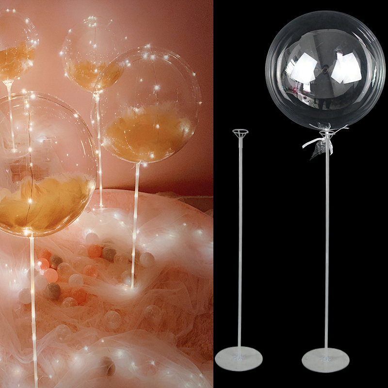 Party Decoration 1Set 70cm Balloon Column Stand With Transparent Bobo Ball And Shiny LED Light String Garland Home Wedding Birthday Decor
Party Decoration 1Set 70cm Balloon Column Stand With Transparent Bobo Ball And Shiny LED Light String Garland Home Wedding Birthday Decor