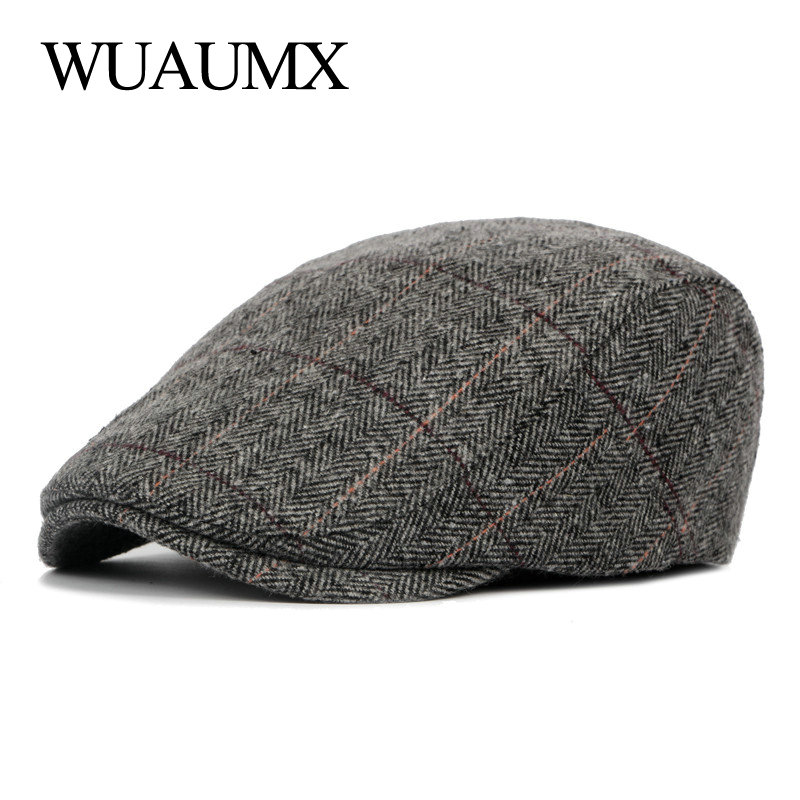 Wuaumx British Style Autumn Berets Hat Men Flat Ivy Cap Middle-aged and elderly Berets Cap Duckbill Hat Painter Herringbone, Black
Wuaumx British Style Autumn Berets Hat Men Flat Ivy Cap Middle-aged and elderly Berets Cap Duckbill Hat Painter Herringbone, Black