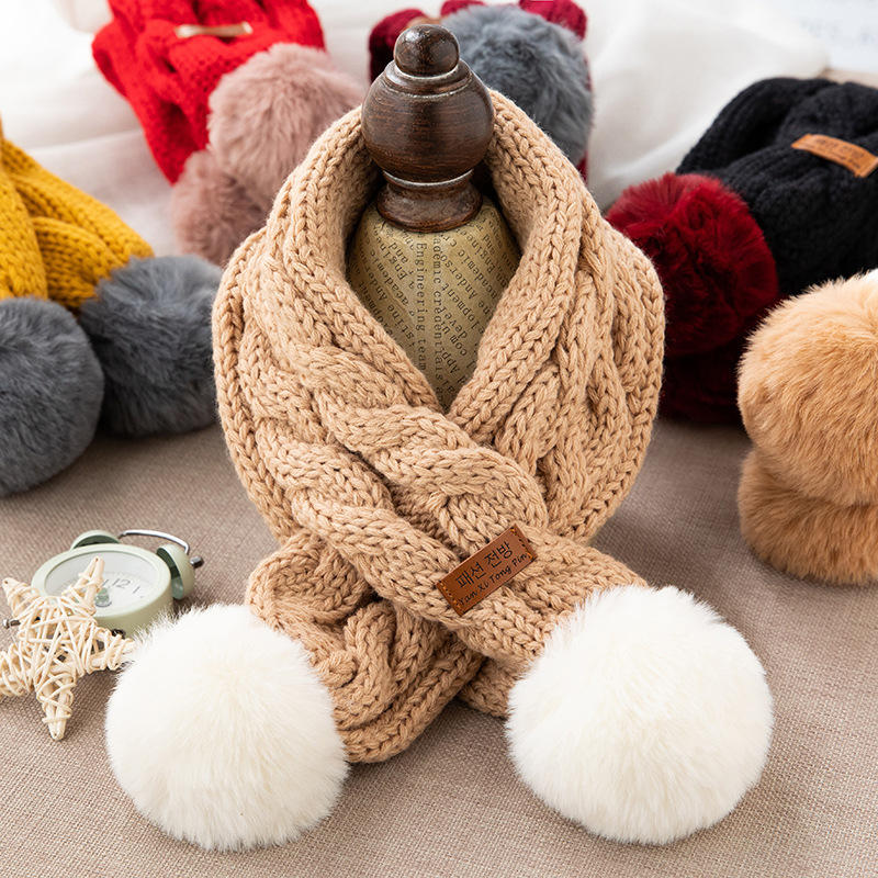 Children's scarf warm in winter, girls' collars, double ball knitting, boys' bibs, baby scarfs in autumn and winter
Children's scarf warm in winter, girls' collars, double ball knitting, boys' bibs, baby scarfs in autumn and winter