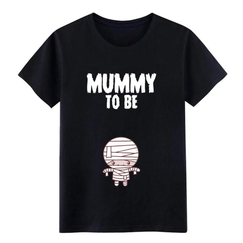 Men's Mummy To Be Halloween Pregnancy Announcement t shirt Print cotton S-XXXL Formal Sunlight Comical Spring Leisure shirt