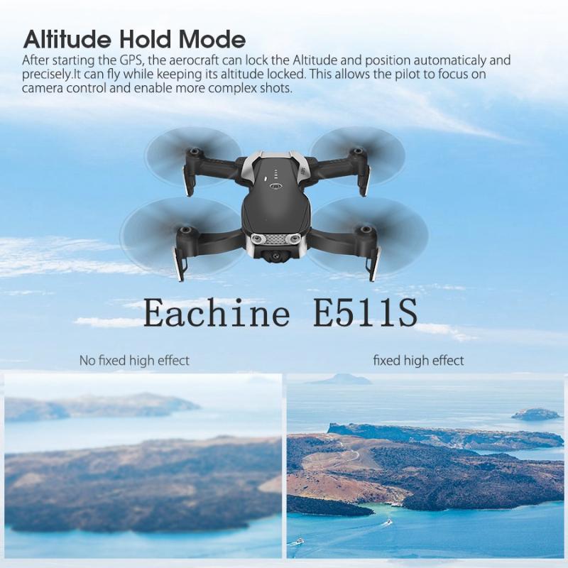 

E511S 2.4G 4CH GPS 6-axis gyro Dynamic Follow WIFI FPV With 1080P Camera 16mins Flight Time RC Helicopters Quadcopter