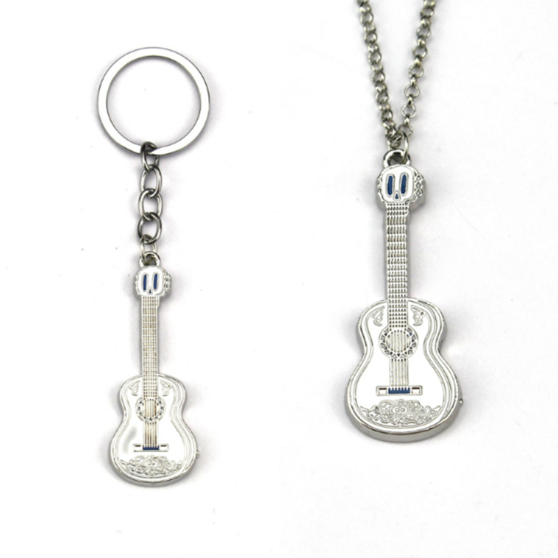 Movie Coco Jewelry For Men Miguel Guitar Model Key Chains Necklace For Kids Keyring Jewelry Women Men Sweather Chain
Movie Coco Jewelry For Men Miguel Guitar Model Key Chains Necklace For Kids Keyring Jewelry Women Men Sweather Chain