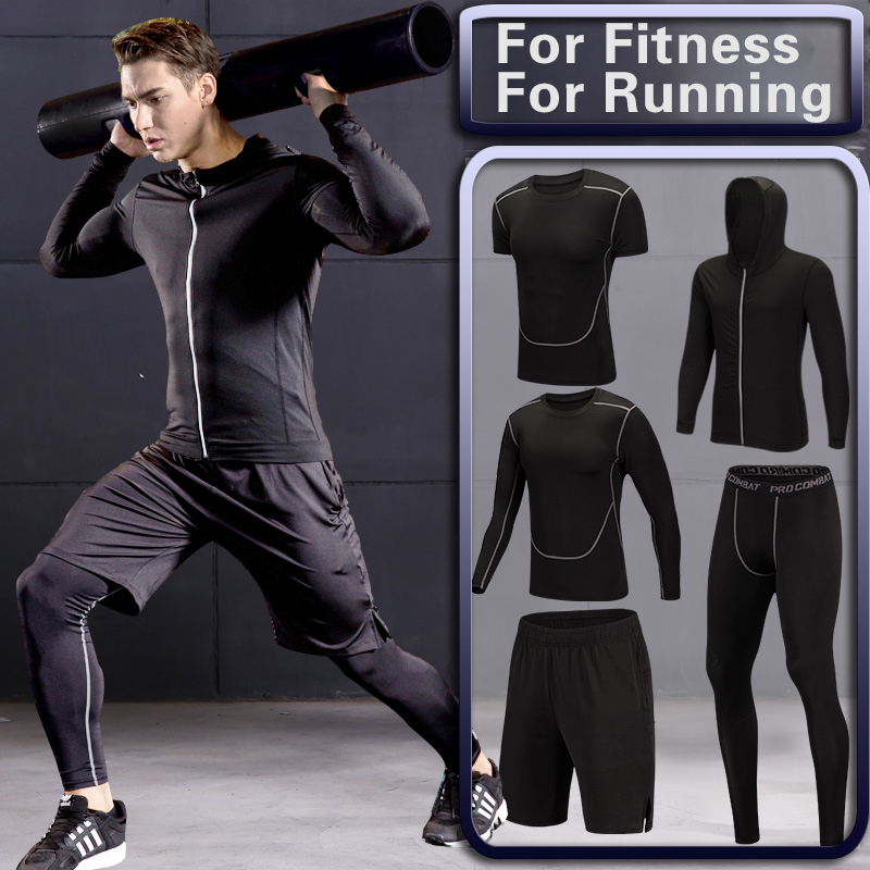 Running Sets Men's Gym Training Fitness Sportswear Tights Slim Clothes Workout Tracksuit Suits Quick Drying Fit High Elastic Clothing, 6875038054038
Running Sets Men's Gym Training Fitness Sportswear Tights Slim Clothes Workout Tracksuit Suits Quick Drying Fit High Elastic Clothing, 6875038054038