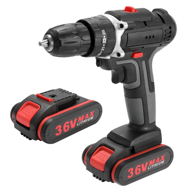 36V Electric Impact Cordless Drill High-power Lithium Battery Wireless Rechargeable Hand Drills Home DIY Electric Power Tools
36V Electric Impact Cordless Drill High-power Lithium Battery Wireless Rechargeable Hand Drills Home DIY Electric Power Tools
