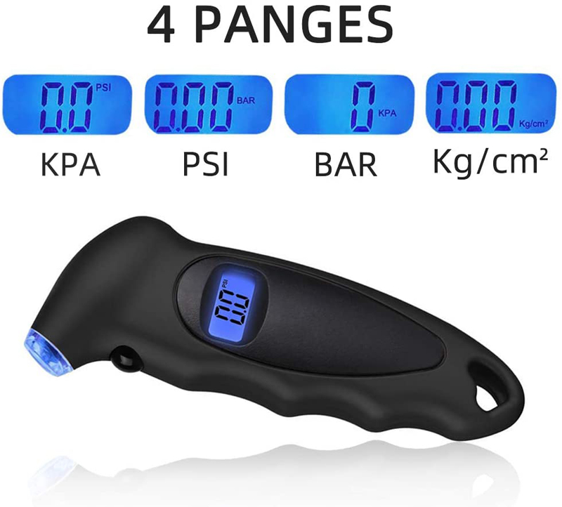 Digital Tyre Pressure Gauge Tester LCD Tire Testing Tool Safety Kit TPMS Pneumatic Tools for Car Motorcycle Bike