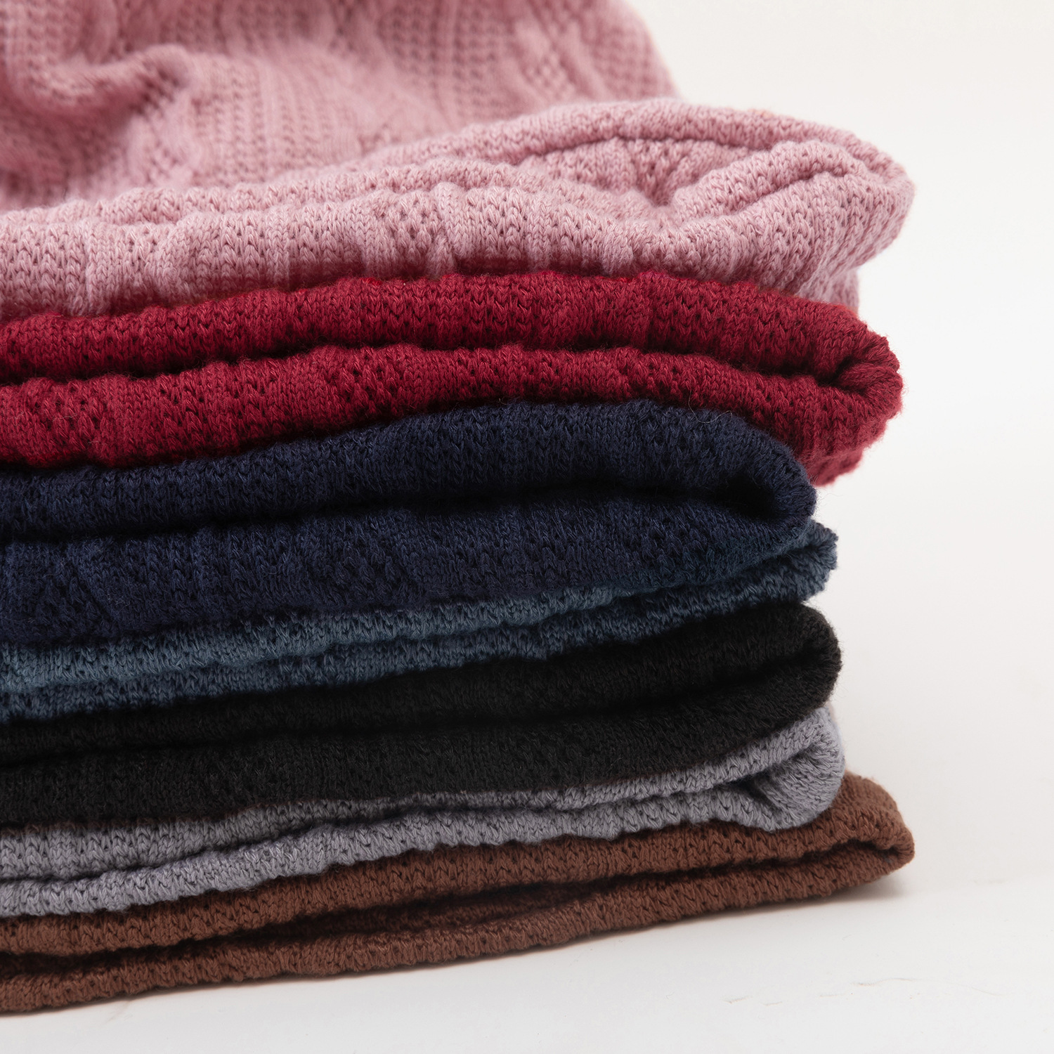 2-Pieces Winter Beanie Hat Scarf Set Warm Knit Hat Thick Fleece Lined Winter Hat & Scarf Skullies Bonnet For Men Women