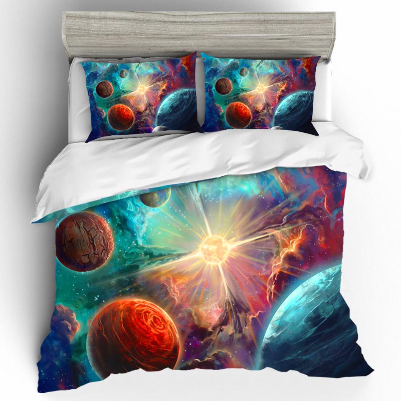 Bedding Sets Bed Linen Home Textile King Size Colorful Universe Starry Sky Printing Cover Sheets Pillowcases, Dq1395
Bedding Sets Bed Linen Home Textile King Size Colorful Universe Starry Sky Printing Cover Sheets Pillowcases, Dq1395