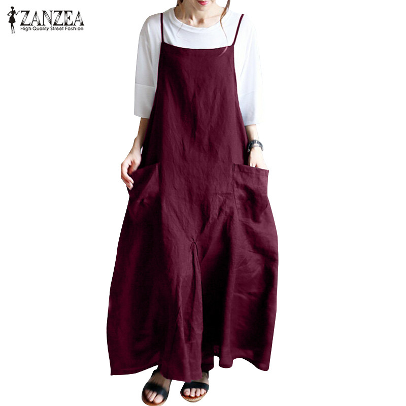 Summer Maxi Dress ZANZEA 2020 Women' Spaghetti Strap Dresses Female Sleeveless Sarafans Vestidos Femme Baggy Party Sundress 5XL, Black
Summer Maxi Dress ZANZEA 2020 Women' Spaghetti Strap Dresses Female Sleeveless Sarafans Vestidos Femme Baggy Party Sundress 5XL, Black