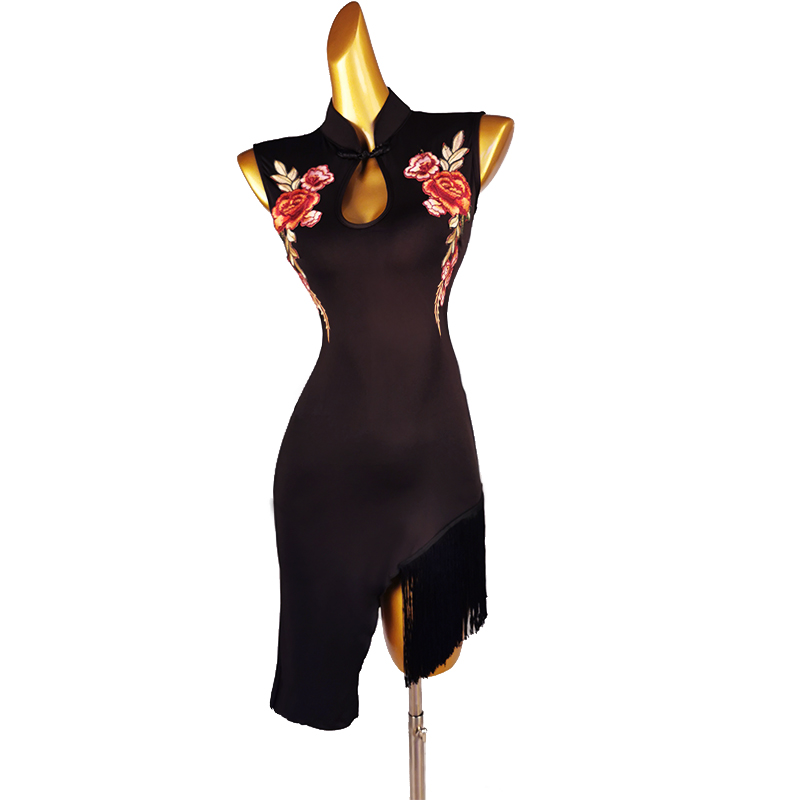 2020 New Sexy Latin dance dress women sleeveless tassel rumba chacha dance costumes, Black
2020 New Sexy Latin dance dress women sleeveless tassel rumba chacha dance costumes, Black