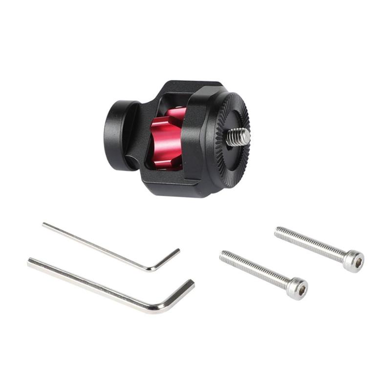Feichao Standard Rosette M6 Extension Mount with M6 thread screw For DSLR Camera Cage Wooden Handgrip w/ Red Locking Knob
Feichao Standard Rosette M6 Extension Mount with M6 thread screw For DSLR Camera Cage Wooden Handgrip w/ Red Locking Knob