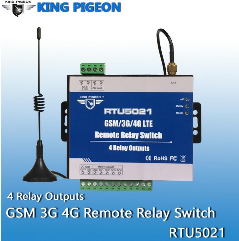 Wireless GSM 3G 4G Relay switch SMS Remote Controller 4 Relay Outputs SMS APP Timer Web setting IoT Gateway Alarm System RTU5021 
Wireless GSM 3G 4G Relay switch SMS Remote Controller 4 Relay Outputs SMS APP Timer Web setting IoT Gateway Alarm System RTU5021