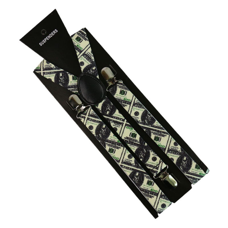 2.5cm/1inch wide Dollar Pattern Printing Suspender 3 Clip Y-Back Clip-on Elastic Braces Suspenders For Men Women Suspenders
2.5cm/1inch wide Dollar Pattern Printing Suspender 3 Clip Y-Back Clip-on Elastic Braces Suspenders For Men Women Suspenders