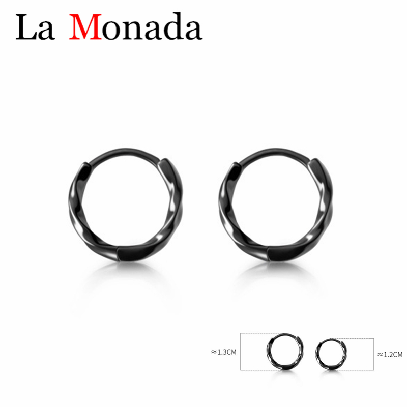 Hoop & Huggie 925 Sterling Silver Men Women Punk Black Screw Twist Earrings Gothic Street Hip Hop Unisex 3 Colors Ear Jewelry
Hoop & Huggie 925 Sterling Silver Men Women Punk Black Screw Twist Earrings Gothic Street Hip Hop Unisex 3 Colors Ear Jewelry