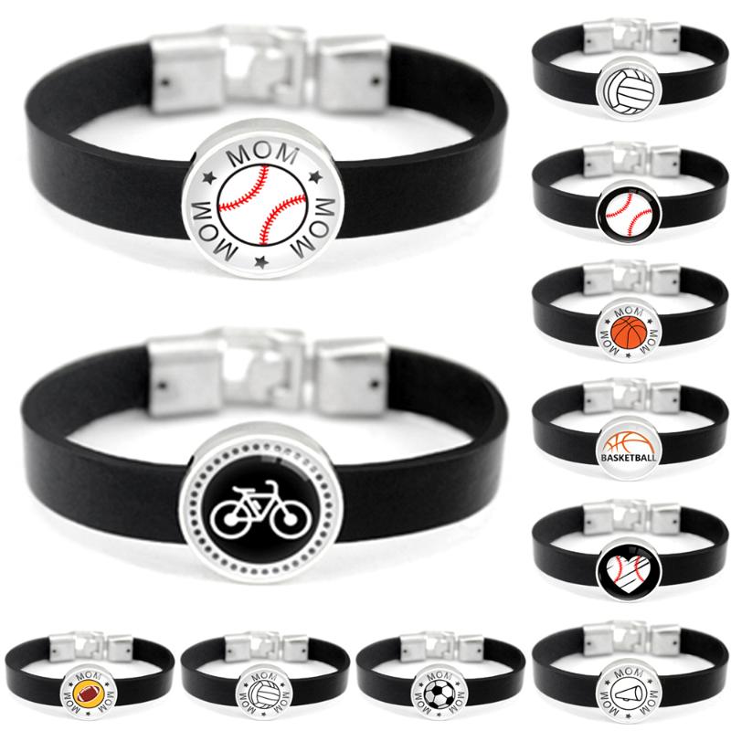 Baseball Basketball Soccer Football Volleyball Cheer Mom Dad Sport Leather Charm Bracelets Women Men Jewelry Gift Wholesale Gift
Baseball Basketball Soccer Football Volleyball Cheer Mom Dad Sport Leather Charm Bracelets Women Men Jewelry Gift Wholesale Gift