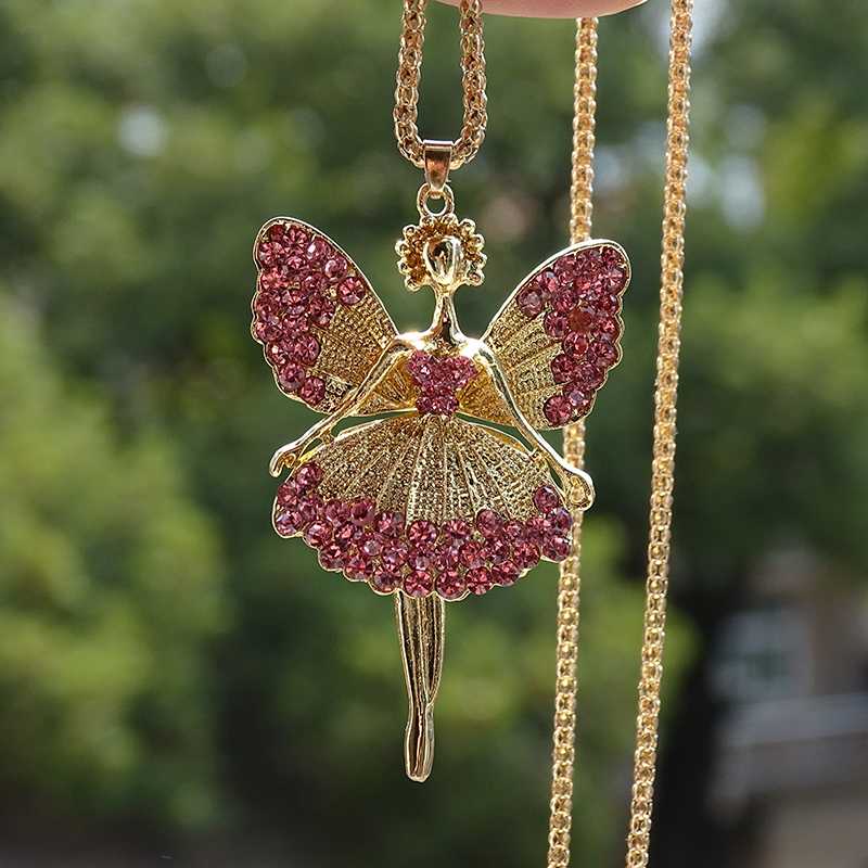 Fashion ladies jewelry angel necklace ladies sweater chain shiny crystal necklace angel doll pendant romantic party
Fashion ladies jewelry angel necklace ladies sweater chain shiny crystal necklace angel doll pendant romantic party
