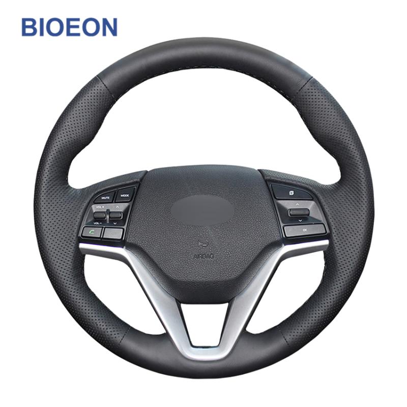 Hand Stitch Black PU Artificial Leather Car Steering Wheel Cover for Tucson 3 2020 2020
Hand Stitch Black PU Artificial Leather Car Steering Wheel Cover for Tucson 3 2020 2020