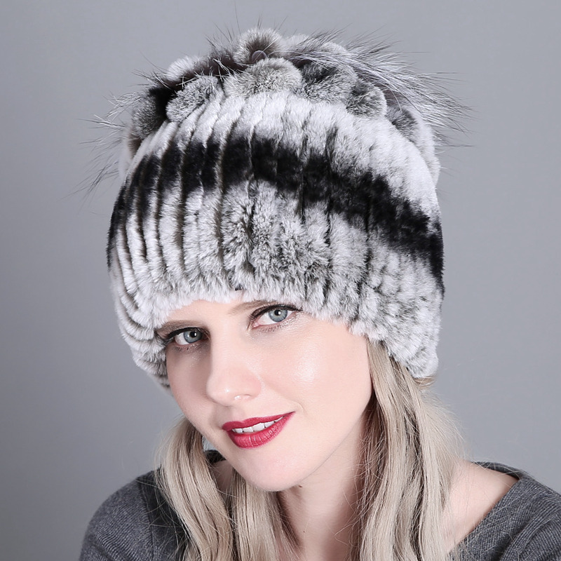 Rex Fur Woven Women's Hat Warm Thick Autumn and Winter Women's Seven Color Knitted Hat, 22
Rex Fur Woven Women's Hat Warm Thick Autumn and Winter Women's Seven Color Knitted Hat, 22