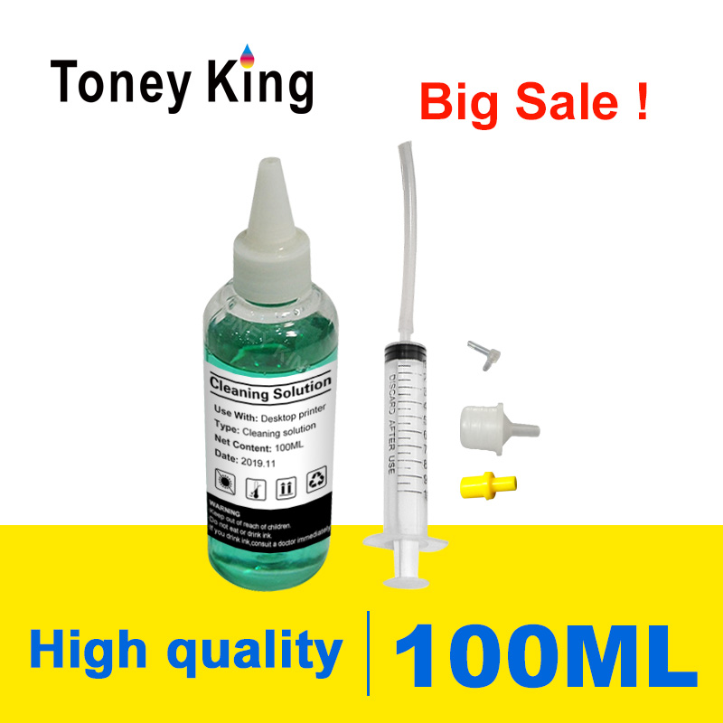 Toney King 100ml Printer head Printhead Nozzle Cleaning Protection Fluid Nozzle Washer Dye Ink for Inkjet Printers
Toney King 100ml Printer head Printhead Nozzle Cleaning Protection Fluid Nozzle Washer Dye Ink for Inkjet Printers
