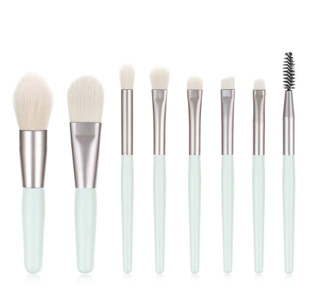 Premium 8Pcs Mini Makeup Brushes Set for Eye shadow Blush Cosmetics Pro Wood Handle Soft Hair Brush Make-up Tools & Accessories DHL Free