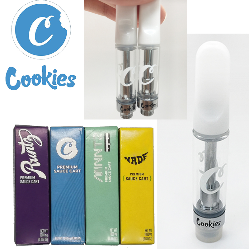 Cookies Extracts Empty Vape Cartridges 0.8ml 1ml glo Carts Oil Atomizer Tank Ceramic Coil 510 Thread E Cigarettes Disposable Vape Pen
Cookies Extracts Empty Vape Cartridges 0.8ml 1ml glo Carts Oil Atomizer Tank Ceramic Coil 510 Thread E Cigarettes Disposable Vape Pen
