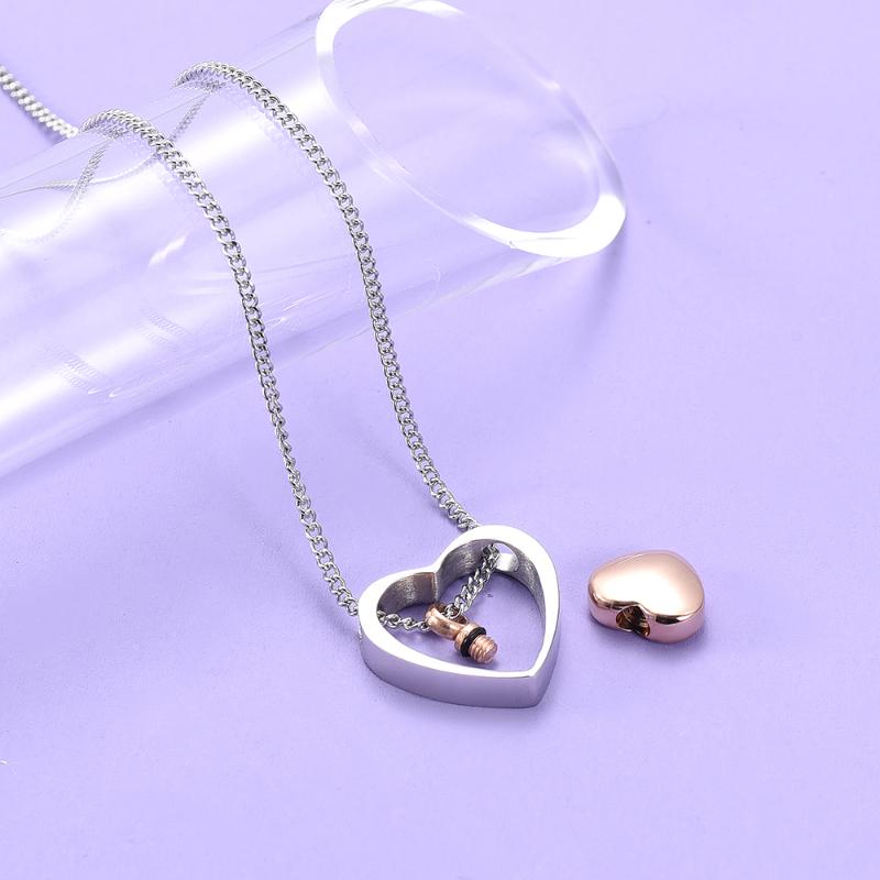 X066 Hot Seller! Heart Linked to Heart Stainless Steel Cremation Necklace for Holder Keepsake - Blank/ Engravable
X066 Hot Seller! Heart Linked to Heart Stainless Steel Cremation Necklace for Holder Keepsake - Blank/ Engravable