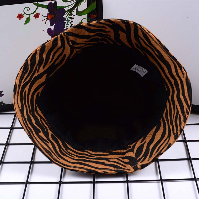 New Fashion stripe Print Hat Bucket Hat Reversible Fisherman Caps Summer Hats For Women fashion bucket hat