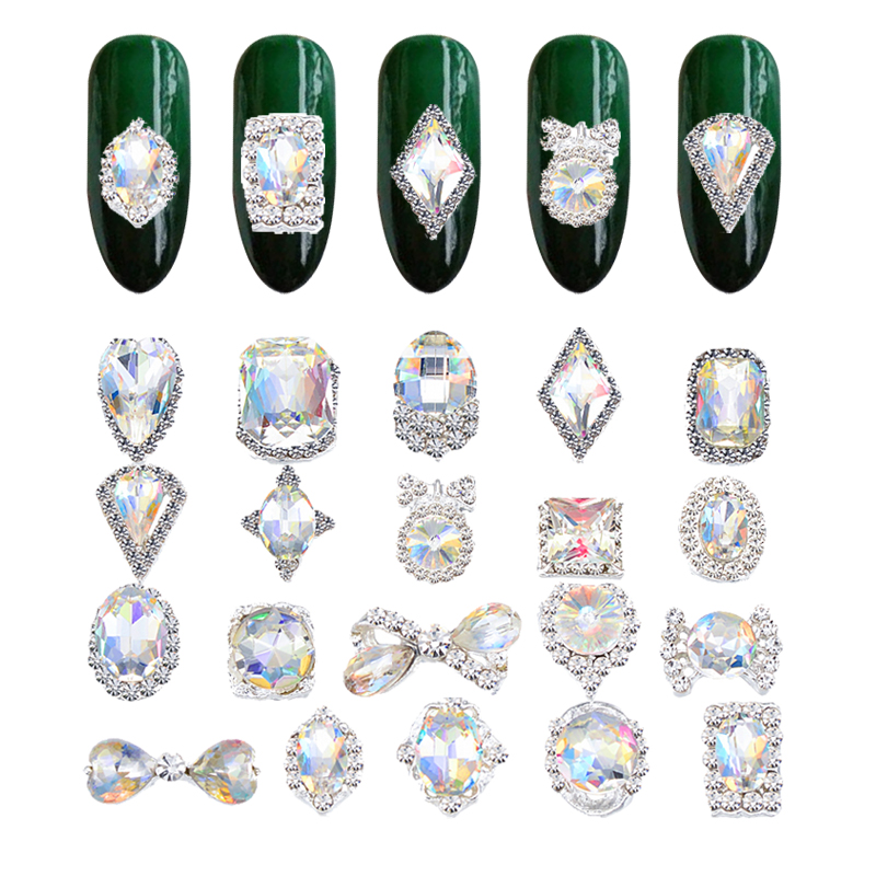 100PC/Lot K9 Nail Rhinestones Alloy Glitter Glass Stone Clear AB Crystal Nail Art Gem Rhinestone 3D Art Charm DIY JC(41-60
100PC/Lot K9 Nail Rhinestones Alloy Glitter Glass Stone Clear AB Crystal Nail Art Gem Rhinestone 3D Art Charm DIY JC(41-60