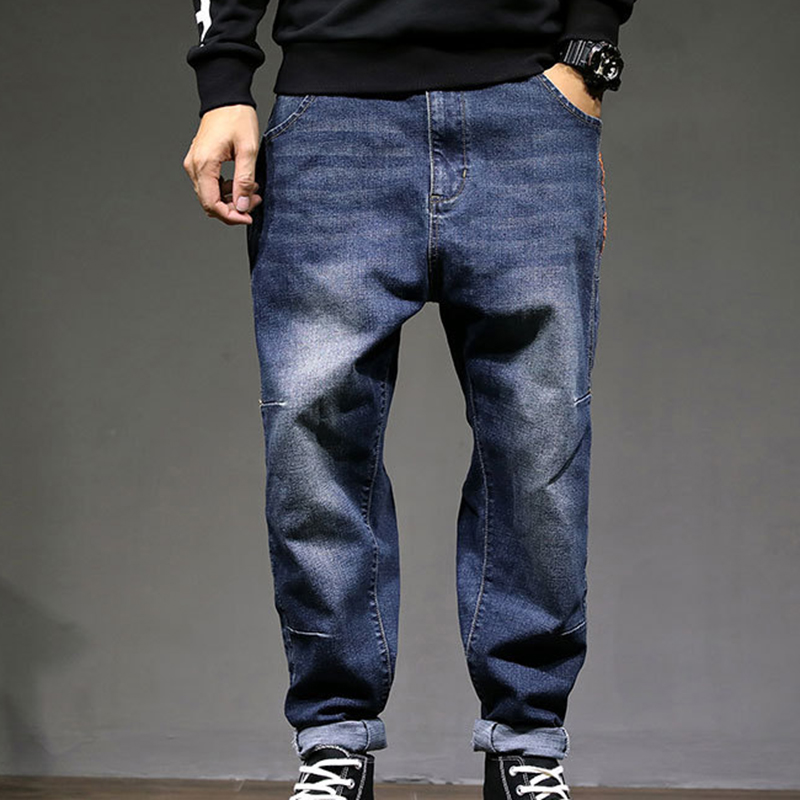 Denim denim pants loose men streetwear casual high-quality jeans rap trousers plus size men hip-hop brand fashion young man, Blue
Denim denim pants loose men streetwear casual high-quality jeans rap trousers plus size men hip-hop brand fashion young man, Blue