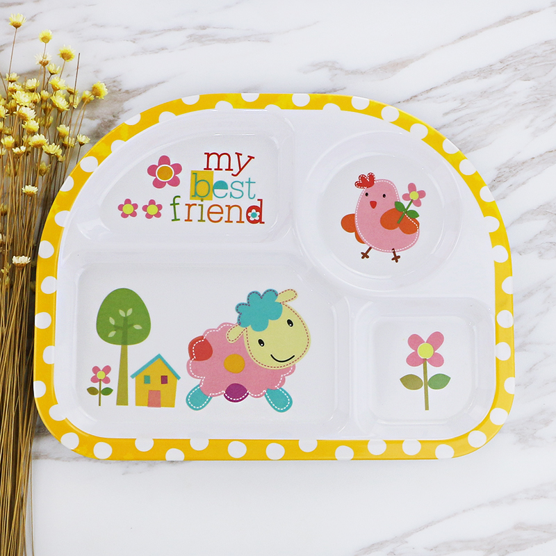 Children Tableware Baby Plate Porcelain Like Melamine Divide Grid Plate Drop Resistant Children's Rainbow Utensils
Children Tableware Baby Plate Porcelain Like Melamine Divide Grid Plate Drop Resistant Children's Rainbow Utensils
