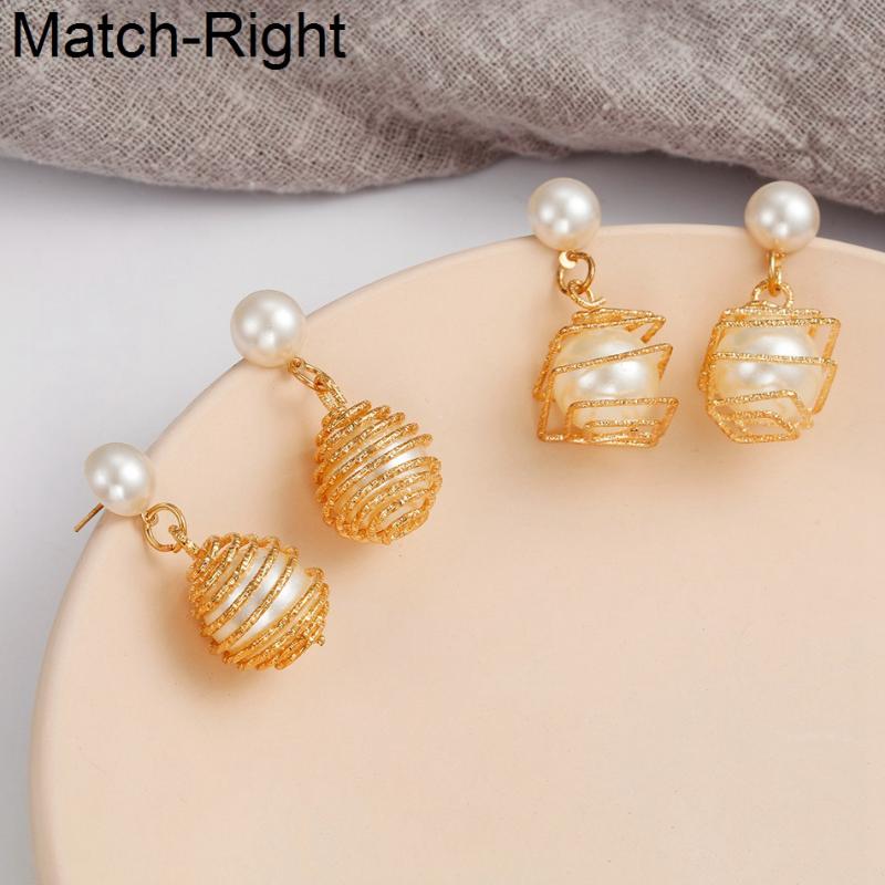 Match-Right Trendy Earrings for Women Statement Gold Color Earrings Korean Cute Pearl Drop Dangle Jewelry NR258
Match-Right Trendy Earrings for Women Statement Gold Color Earrings Korean Cute Pearl Drop Dangle Jewelry NR258