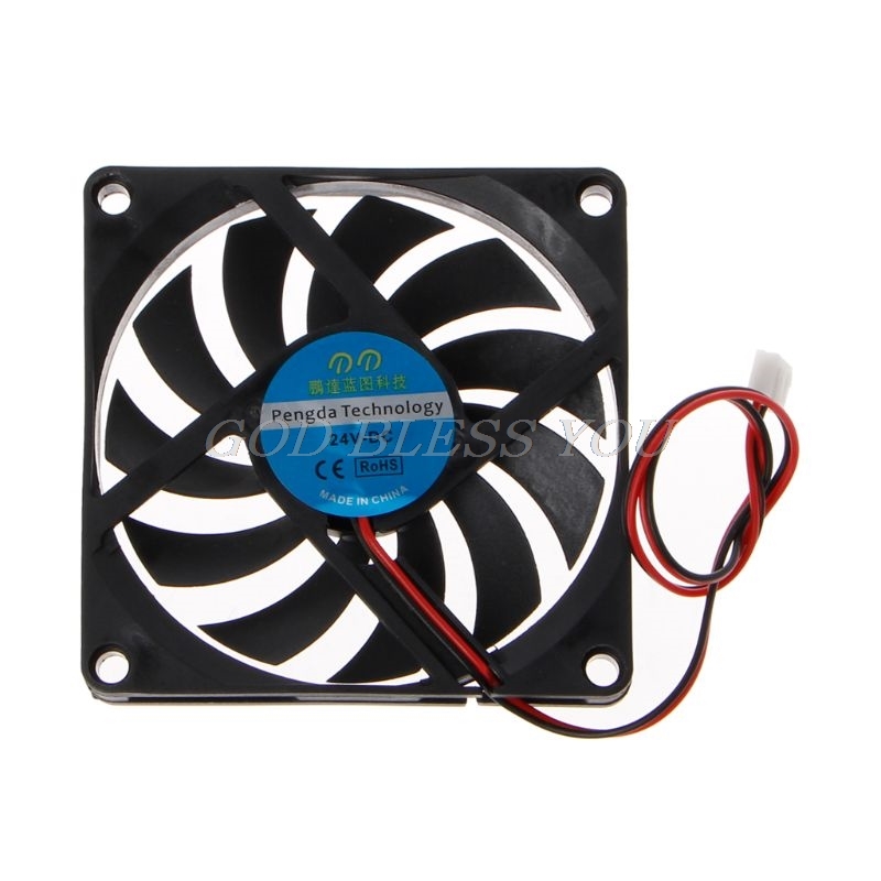 CPU cooler 24V 2-Pin 80x80x10mm PC Computer CPU System Heatsink Brushless Cooling Fan 8010 Drop Shipping
CPU cooler 24V 2-Pin 80x80x10mm PC Computer CPU System Heatsink Brushless Cooling Fan 8010 Drop Shipping