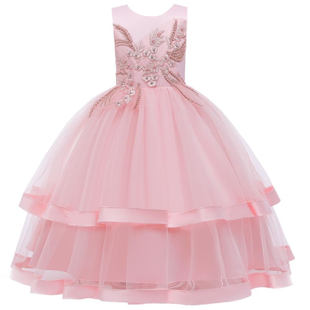 New Year Kids Girls Flower Beading Party Ball Gown Prom Dresses Kid Girl Princess Wedding Children First Communion Dress, As picture4
New Year Kids Girls Flower Beading Party Ball Gown Prom Dresses Kid Girl Princess Wedding Children First Communion Dress, As picture4