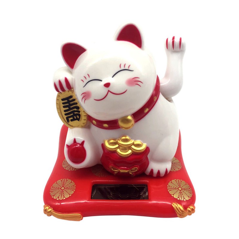 New Solar Powered Maneki Neko Waving Arm Beckoning Fortune Cat Lucky Cat For Home Office And Car Decor
New Solar Powered Maneki Neko Waving Arm Beckoning Fortune Cat Lucky Cat For Home Office And Car Decor