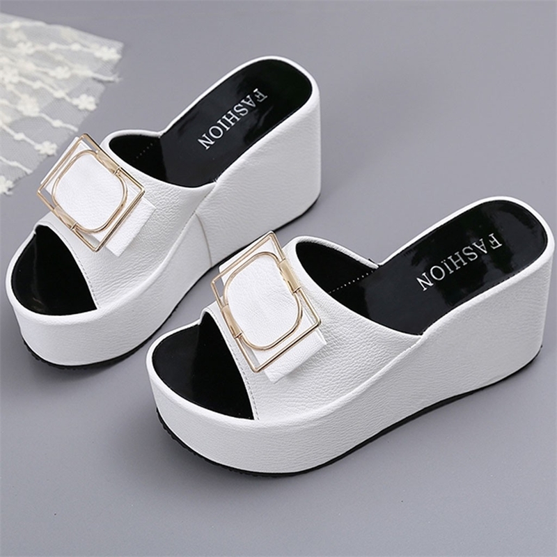 SAGACE Women Summer Open Toe Wedges Slippers Sexy High Quality Outside Summer Ladies Shoes Beach Walk Shoes Sandals Casual Shoes Y200620