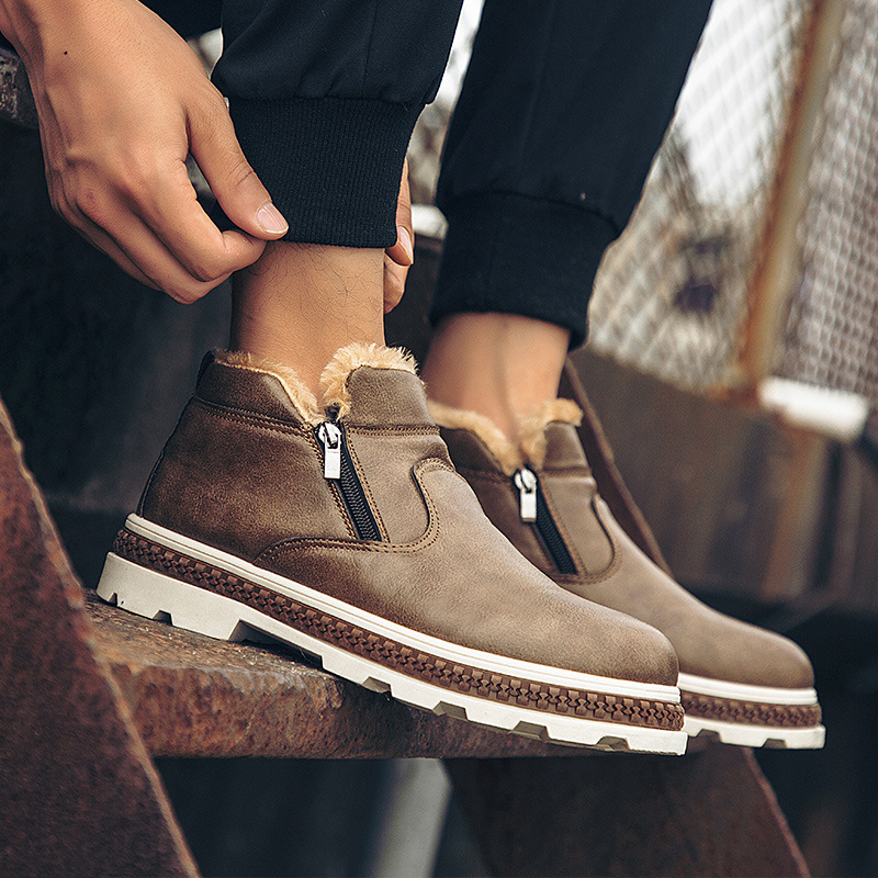 New Style Warm Snow Men'S Boots Slip on Fashion Casual Men Boots Hard-Wearing Round Toe Winter Fur Men Shoes asas5, Black
New Style Warm Snow Men'S Boots Slip on Fashion Casual Men Boots Hard-Wearing Round Toe Winter Fur Men Shoes asas5, Black