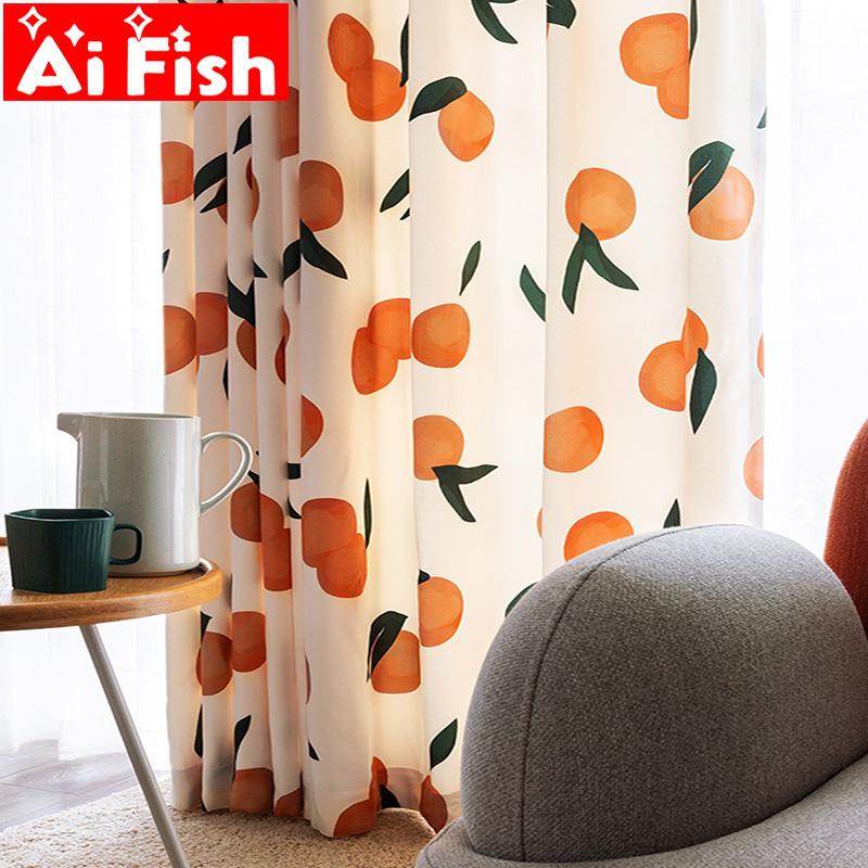 Creative Tangerine and Peach Living Room Curtain Nordic Bedroom Window Insulation Sunscreen Semi-Blackout Curtain Drapes MY215#5, Tulle
Creative Tangerine and Peach Living Room Curtain Nordic Bedroom Window Insulation Sunscreen Semi-Blackout Curtain Drapes MY215#5, Tulle