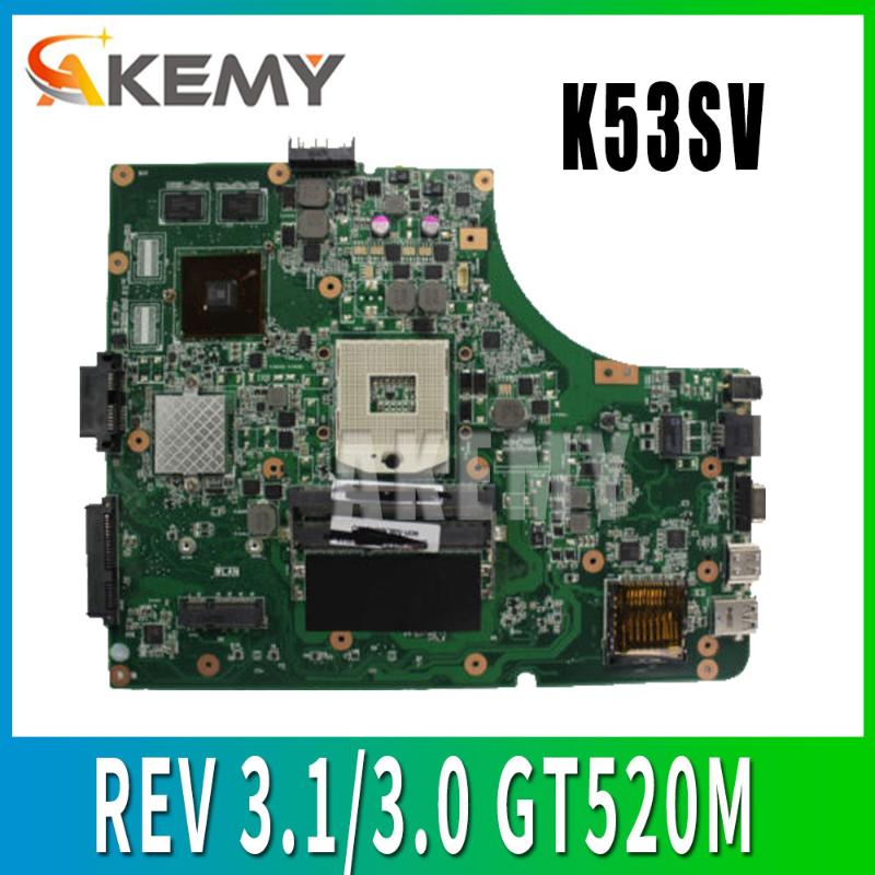 K53SV Motherboard REV 3.1/3.0 GT520M For ASUS K53S A53S K53SV K53SJ P53SJ X53S laptop Motherboard Mainboard test 100% ok
K53SV Motherboard REV 3.1/3.0 GT520M For ASUS K53S A53S K53SV K53SJ P53SJ X53S laptop Motherboard Mainboard test 100% ok