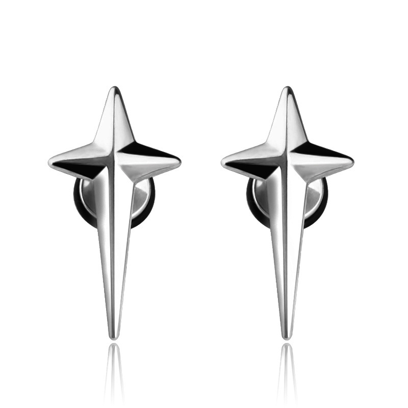 Trendy Stainless Steel Cross Starlight Stud Earrings Women Men Hip-hop Jewelry Rock Punk Earrings Piercing Party Jewellery 1pcs
Trendy Stainless Steel Cross Starlight Stud Earrings Women Men Hip-hop Jewelry Rock Punk Earrings Piercing Party Jewellery 1pcs