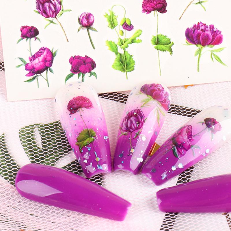 1pc Nail Art Stickers Multi-color Style Flower Collection Nail Jewelry Transfer Decal Sketch Watercolor Art Decoration, Stz-938
1pc Nail Art Stickers Multi-color Style Flower Collection Nail Jewelry Transfer Decal Sketch Watercolor Art Decoration, Stz-938