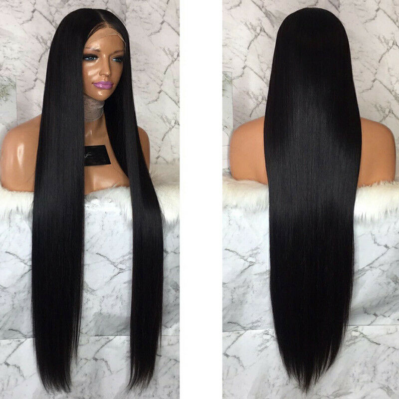 30inch Long Straight Human Hair Wig Middle Part Brazilian Remy Hair Silk Base Lace Front Wig with Baby Natural Hairline, Natural color
30inch Long Straight Human Hair Wig Middle Part Brazilian Remy Hair Silk Base Lace Front Wig with Baby Natural Hairline, Natural color