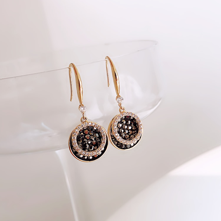 Black Earrings 2020 New Fashion All-match Ear Pendant Korean Internet Celebrity Elegant Ear Ring