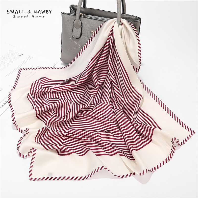 70*70CM New Korean style striped small square scarf, changeable decorative small scarf, printed imitation silk scarf wholesale
70*70CM New Korean style striped small square scarf, changeable decorative small scarf, printed imitation silk scarf wholesale