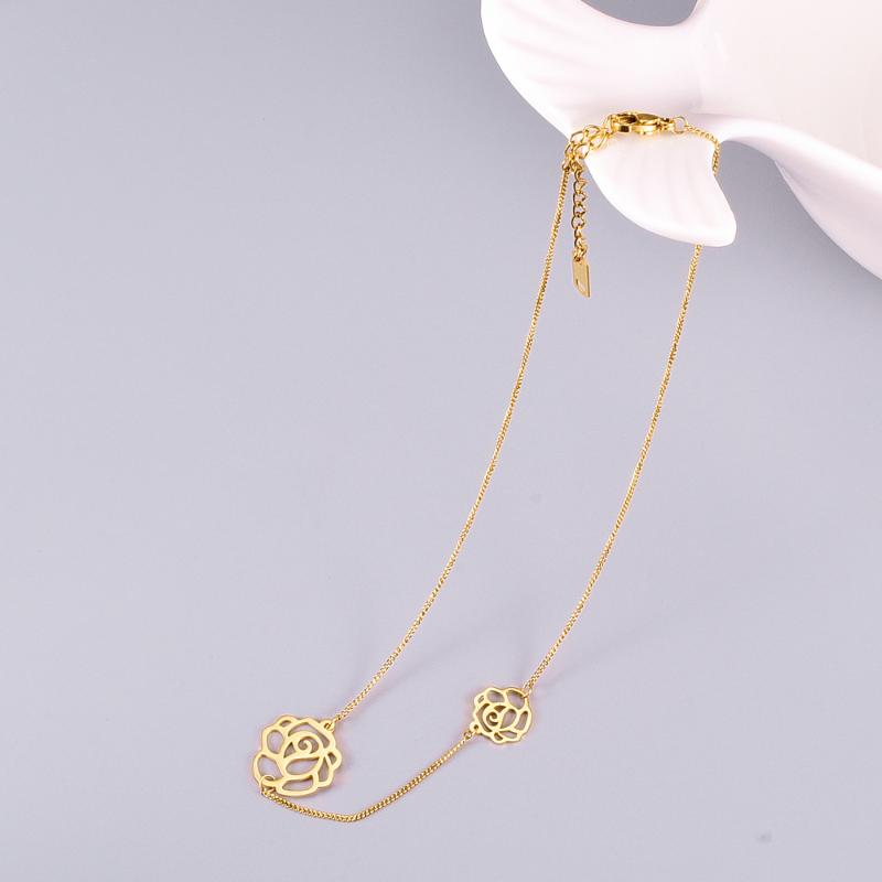Black Hollow Flower Necklace Elegant Camellia Choker Necklace Chain Clavicle Chain for Women Girls Kids
Black Hollow Flower Necklace Elegant Camellia Choker Necklace Chain Clavicle Chain for Women Girls Kids