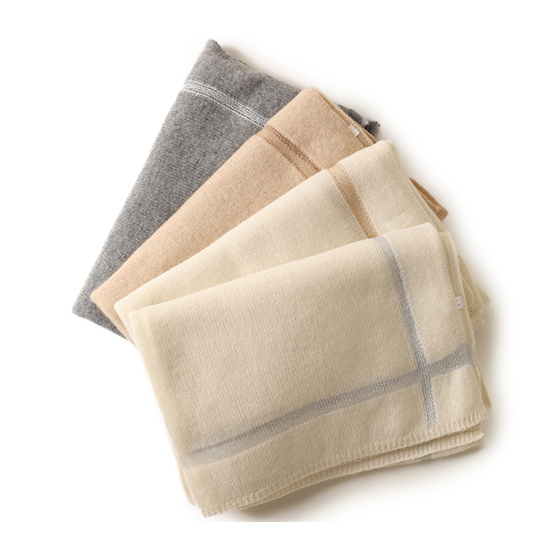 Knitted 100% Cashmere Scarf Women Autumn Winter Japanese Gold Silver Fashion Shaw Warm long Pure Cashmere Scarf
Knitted 100% Cashmere Scarf Women Autumn Winter Japanese Gold Silver Fashion Shaw Warm long Pure Cashmere Scarf